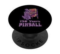 150 anni Flipper Mago 80 Arcade Retro Gaming Pinball PopSockets PopGrip Adesivo