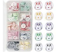 150 bottoni colorati in resina per bambini, cardigan per lavori a maglia, in plastica con scatola di plastica per lavori artistici, artigianato, abbigliamento per bambini, cucito fai da te (12,5 mm)