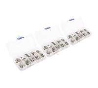 150 bottoni da camicia per donna, bottoni copricapo in stile fiore bianco con base in plastica e metallo resistente, spilla di sicurezza senza cuciture per la riparazione fai-da-te