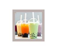 150 Cannucce Bubble Tea Plastica Compostabile PLA H20 Foro 1,2cm