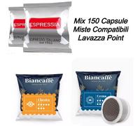 150 capsule miste compatibili point ( 50 espressi 50 classica + 50 crema )