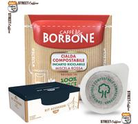 50 Cialde in Carta Caffè Borbone Miscela Rossa
