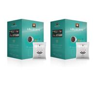 150 Cialde Capsule Caffe LOLLO BIDOSE 14g Espresso Point miscela NERA compatibili per macchine Lavazza Nims - 2 Cartone 75 Capsule da 14g - 300 caffe -