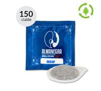 150 Cialde ESE 44 mm Compostabili - Miscela Decaffeinato Almanegra