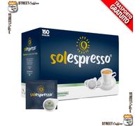 150 Cialde Filtro Carta Ese 44 mm Caffè Solespresso Karoma Forte Miscela Blu