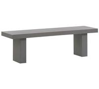 Panca da Giardino 2 posti in Cemento Grigio Stile Industriale 150 x 40 cm