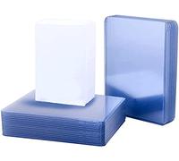 150 custodie per carte da trading, 7,6 x 10,2 cm, composte da 50 protezioni per carte di credito, 100 custodie trasparenti e morbide per carte di credito, custodia protettiva per carte da baseball,