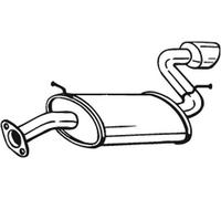 Bosal Silenziatore posteriore per Chevrolet Captiva C100/C140 2.0 D 110 kW (150 CV)