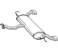 150 CV SILENZIATORE POSTERIORE PER KIA Sportage JE, KM 2.0 CRDi KW 110 CV 150