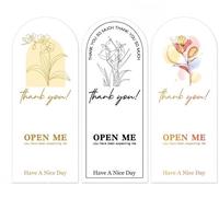 150 etichette di ringraziamento, etichette decorative a forma di fiore, etichette per regali, etichette adesive per grandi e piccole imprese, confezione regalo