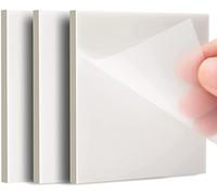 150 fogli adesivi trasparenti, impermeabili, autoadesivi, foglietti scrivibili per scuola/ufficio/casa, ottimo materiale da ufficio per studenti e dipendenti (75 x 75 mm)