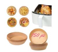 150 fogli di Carta forno per friggitrice ad aria e forno cartaforno ad aria forno a microonde 100 Pad misura 16 x 4.5 cm (150 pezzi)