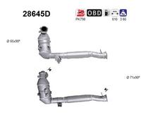 Magnaflow Performance Exhaust Catalizzatore 150 KW (204 CV) per Peugeot 407 SW 6E 2.7 HDi