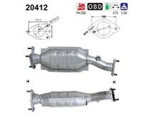 150 KW 204 CV CATALIZZATORE PER Ford Mondeo III B5Y 3.0 V6 24V
