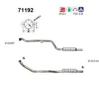125 KW 170 CV CATALIZZATORE PER Mercedes Classe E T-Model S210 E 240 T