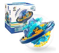 150 livelli per avanzati,3D Maze Palla labirinto gioco di puzzle,Palla da labirinto 3D,Magic 3D Gravity Labyrinth Ball,Maze Ball Game 3D,Labirinto palla,Intellect 3D Maze Ball Puzzle Toys (Colore150)