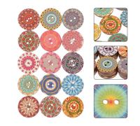 150 Pcs Decorazione Bottoni Bottoncini Decorativi Legno Pulsanti