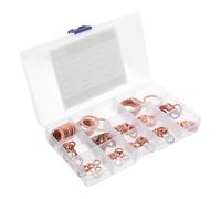 150 Pcs Rondella Di Rame Guarnizione Tappo Scarico Rondelle Tenuta