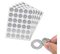 150 Pezzi, 25mm Gratta e Vinci Personalizzato Adesivi (Scratch Sticker) - Argento