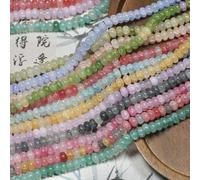 150 pezzi, 5x8mm, perline finte di giada, agata, a forma di abaco, perline sciolte, perline a ruota, perline distanziatrici per la realizzazione di gioielli fai-da-te, braccialetti, portachiavi, colla