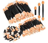 150 Pezzi Applicatore Ombretto, Pennelli Ombretto, Pennelli Spugna Applicatore Trucco, Pennelli Cosmetici Professionale a Doppia Testa Pennelli Ombretto per Trucco Donna, 3 Lunghezze