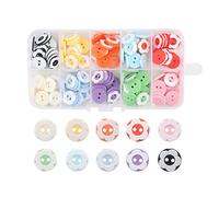 150 Pezzi Bottoni in Resina, Cucire Bottoni in Resina, Bottoni in Resina per Bambini, Bottoni in Resina Mista, 2 Fori, per Vestiti per Bambini, Camicie, con Scatola Portaoggetti, 12.5 mm