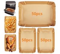 150 Pezzi Carta Forno per Friggitrice ad Aria, Fogli per Friggitrice ad Aria, Antiaderente Carta per Friggitrice ad Aria per Ninja AF500EU, Friggitrice ad aria con capacità di 10L e 10,4L