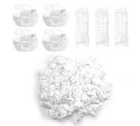 150 pezzi copertura per orecchie da doccia, trasparente, protezione per le orecchie, in plastica, con fasce elastiche, per la casa e l'hotel, colore dei capelli, parrucchiere, spa e doccia