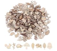 150 Pezzi Di Animali Del Bosco In Legno, Decorazioni Del Bosco, Decorazioni Sparse Autunnali, Decorazioni Sparse In Legno, Materiali Artigianali In Legno, Animali Artigianali, Trucioli Di Legno