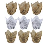 150 pezzi di carta da regalo per dolci, giornale, porta carta, tazza di carta