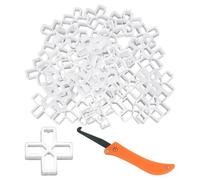 150 pezzi di distanziatori per patio, 1 pezzo di gancio per la pulizia, distanziatori per pavimentazione, distanziatori per piastrelle, distanziatori a forma di croce