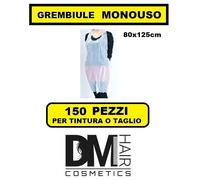 150 PEZZI GREMBIULE CAMICE MONOUSO USA E GETTA COLORE TINTA TAGLIO 80x125cm