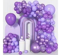 150 Pezzi Palloncini Viola, 18 Pollici Palloncini Lilla Decorazioni Compleanno, per Decorazioni di Baby Shower per Bambine, Matrimoni e Compleanni A Tema Viola