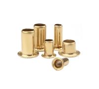 150 pezzi Rivetti tubolari in ottone Chiodi for circuiti stampati a doppia faccia Chiodi for rivetti cavi in rame M0.9 M1.3 M1.5 M2 M3 M4 M5 M6(5mm,M1.5)