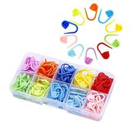 150 Pezzi Segnapunti a Spilla, Marcatori Punto Maglia, Stitch Contatore per con Scatola di Plastica Clip Lavori a Maglia per Cucire DIY Segnamaglie Uncinetto, 10 colori