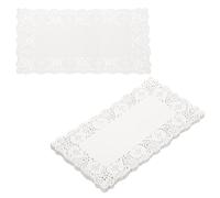 150 pezzi Tovagliette di Carta Pizzo 30x19 cm Bianche per Tavola