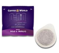 150 pz cialda filtro caffè COFFEE WORLD, gusto Dolce&Cremoso - Cialda filtro carta COMPOSTABILE formato ESE44 7,5gr riciclabile (150 cialde Dolce e Cremoso, 150 cialde Dolce e Cremoso)