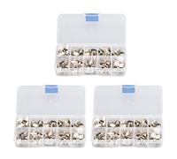 150 Pz Copri Bottoni per Camicia Donna, Spille Senza Cucire, Eleganti Bottoni di Sicurezza in Plastica Anti Sbiadimento, con 3 Scatole Organizer per Riparazioni e Progetti DIY su M