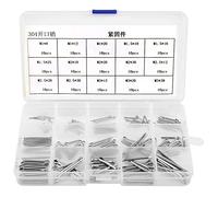 150 Pz M1 M3 15 Tipi 304 Acciaio, Coppiglia Assortimento V4a Splinte Acciaio Split Coppiglia Assortimento Kit Pins Kit