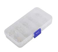 150 pz Nylon Viti Bulloni Dadi Rondelle M2 M2.5 M3 M4 M5 Kit Assortimento di Fissaggio con Custodia