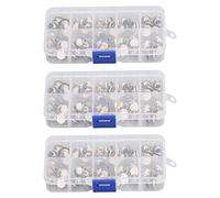 150 pz Spilla Bottone a pressione Bottone nascosto Spille bianche con volto sorridente Design Nessuna punzonatura richiesta Progetti di cucito artigianale fai da te Materiale in