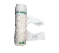 150 Sacchetti Opachi con Maniglie in Rotolo Biodegradabili