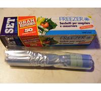 150 SACCHETTI PER CONGELARE ROTOLO PER CONSERVARE CM 30*45 BUSTE TRASPARENTE ALIMENTI FREEZER