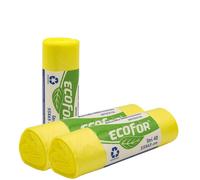 150 Sacchi Raccolta Differenziata Buste Immondizia 55x65 cm Giallo Spazzatura