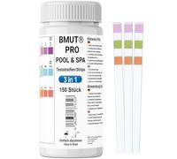 150 strisce reattive per piscine, 3 in 1, Whirlpool & Spa, tester d'acqua preciso, per cloro, bromo, alcalinità totale, pH