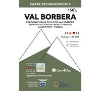 150 Val Borbera. Parco Naturale dell'Alta Val Borbera. Serravalle Scrivia, Monte Antola, Valle Spinti, Vobbia. Carta escursionistica 1:25.000. Ediz. multilingue