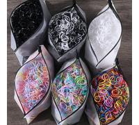 1500/3000 pezzi Elastici per capelli monouso di colori casuali, lacci e fermacode per acconciature e decorazioni casual, accessori per capelli adatti per tutti i giorni e palestra, adatti per tutte le