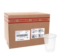 1500 Bicchieri compostabili rigati in PLA trasparente Ilip BIO 200 ml