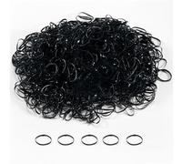 1500 Elastici Neri per Capelli, Mini Elastique Cheveux Piccoli per Treccine Treccine per Treccia Acconciature Sposa Capelli Coda di Cavallo per Acconciature Fai Da Te
