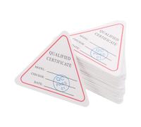 1500 Pezzi Cartellino Triangolare di Qualifica Stampabile | Carta Resistente ad Acqua e Olio, Facile da Attaccare e Rimuovere, per Etichettatura Inventario e Verifica